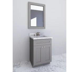 Cabinet EZ's chic gray bathroom vanity, setting the standard for bathroom vanities in Maryland.