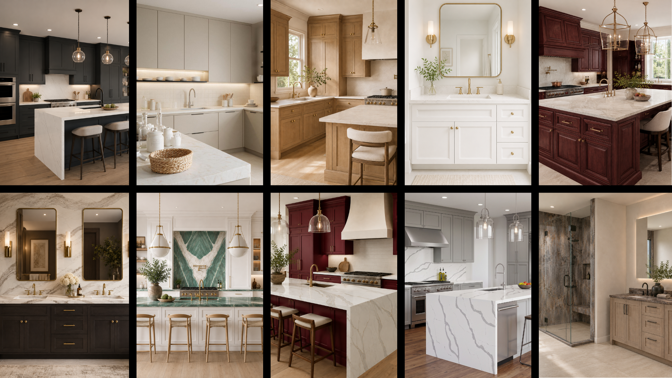 cabinet and countertop pairings