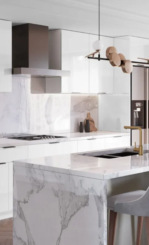 Fabuwood Cabinetry-Illume Catalina Bianco-Gloss -Cabinets in Capitol Heights, MD 20743, USA