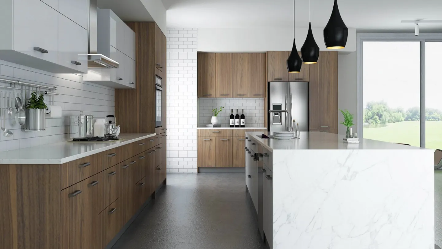 CabinetEZ's sleek, modern GoldenHome kitchen cabinets, Clinton, MD.